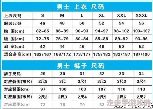 国产尺码和欧洲尺码表对照：最新更新与详细解析，助你轻松选择合适服装尺寸